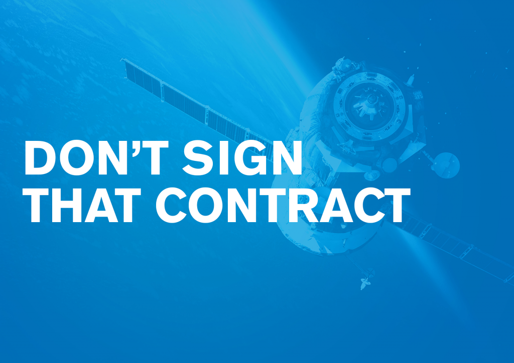 Don't Sign That Contract - VanBelkum